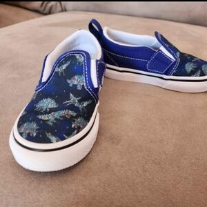 Children's Slip-on Vans size 8t Robot Dinosaur print